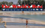 A lone surfer surveys Surf Ranch on Wednesday as the world watched surfing in Lemoore.